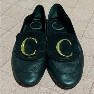 Chloé Black Loafers Sz EU 39